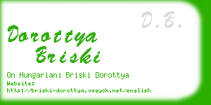 dorottya briski business card